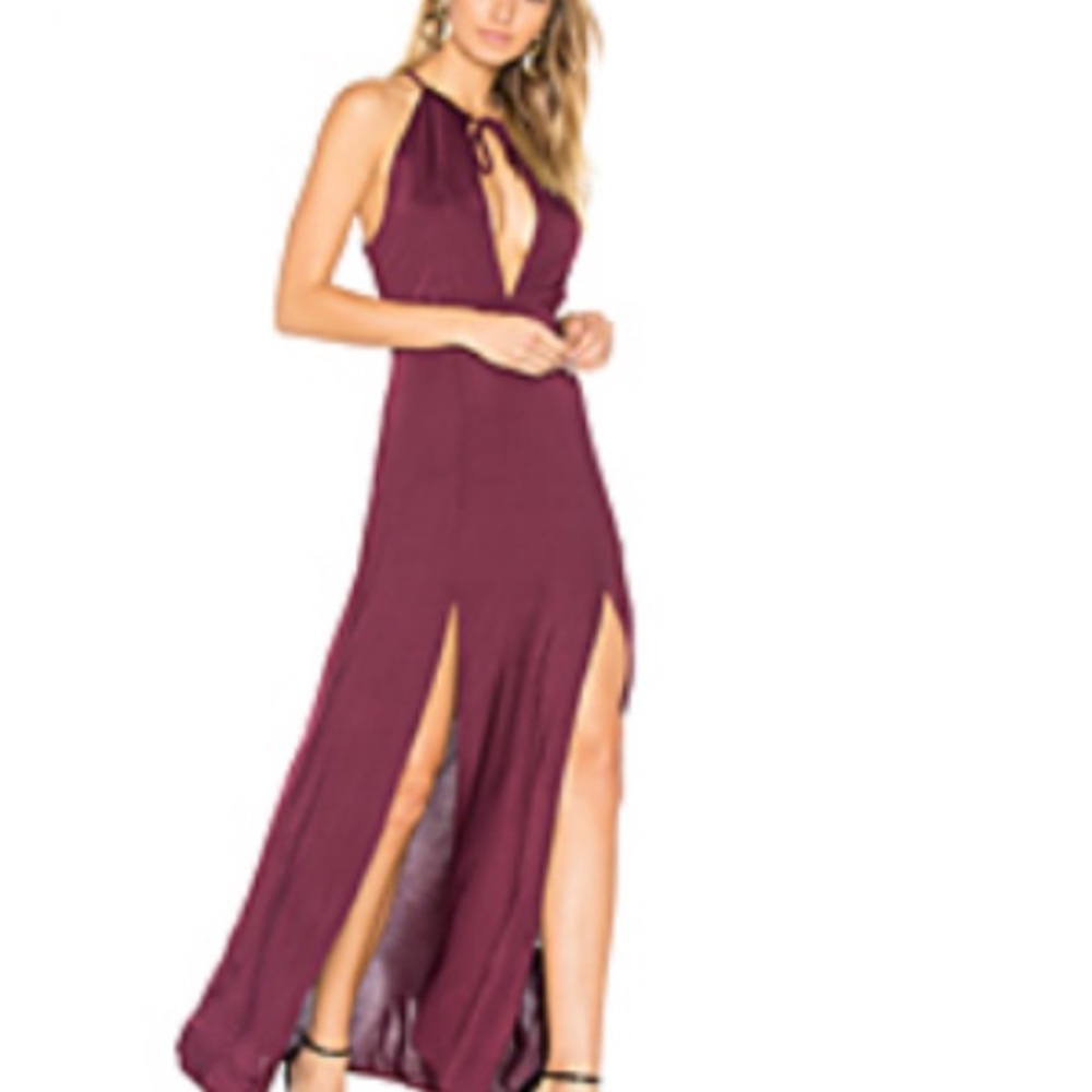 Out of my league maxi dress in Plum